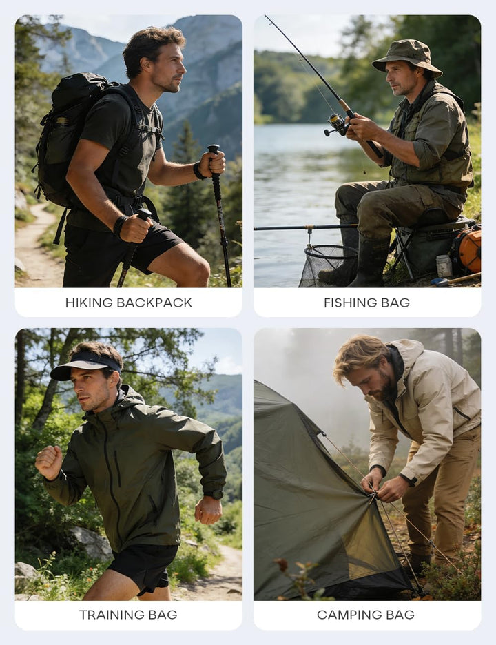 BAGZY Arbeitstasche Herren 50L Taktische Reisetasche Sporttasche mit Rucksackfunktion Einsatztasche