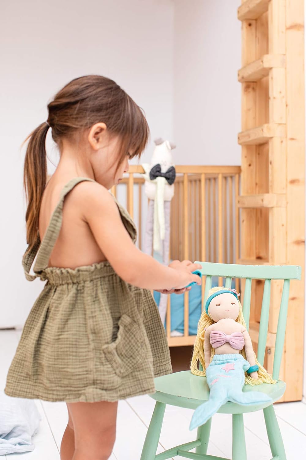 Hoppa HOP-LP 08.305 Puppe Waldorf Steineriana AVA aus organischer Baumwolle und weicher und Warmer S