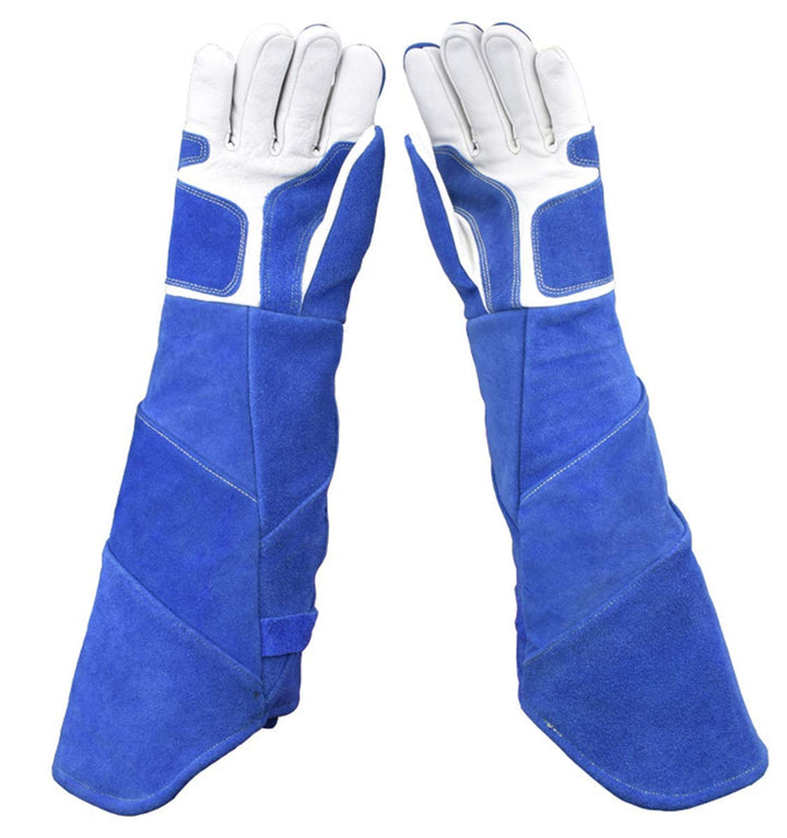 CPTDCL Anti-Biss Tierhandschuhe Weiches Leder Verdicken Kratzfeste Handschuhe Bissfeste