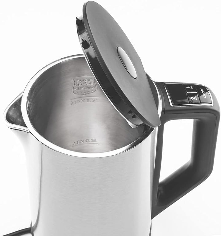 Gastroback 42436 Cool Touch Wasserkocher, Gehäusematerial/Körper, 1,5 l, Schwarz, Edelstahl