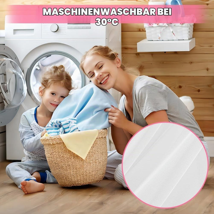 Hausbett Himmel Set, 2 Stück Hausbett Himmel für Kinderbett, 150 x 350 cm, Leichte Atmungsaktive Sto