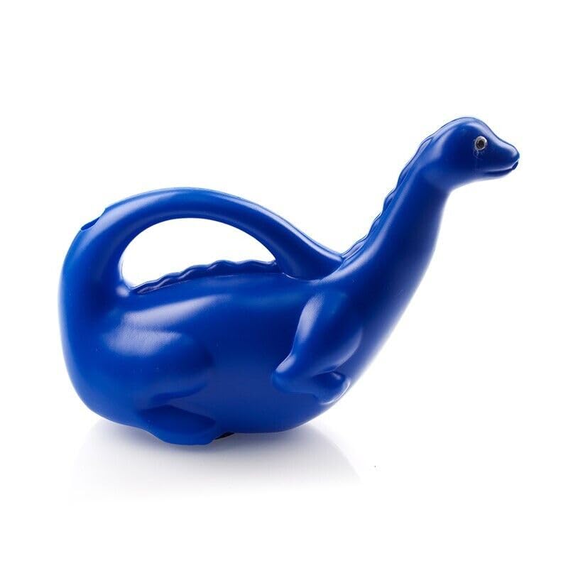 Giesskanne Dinosaurier 1,4L Bewässerung Blumensprühgerät Gartenarbeit Kinder (Blau), Blau