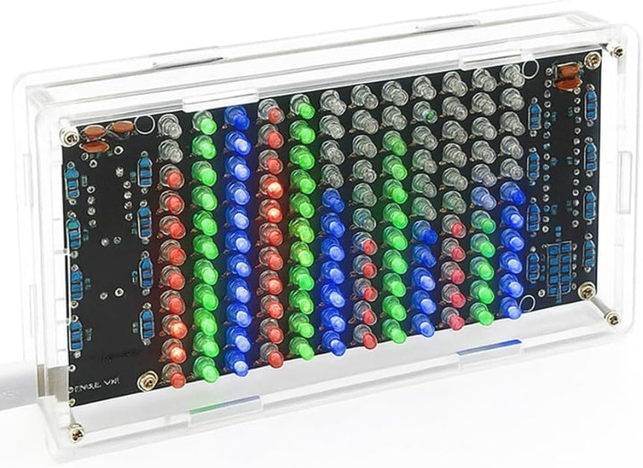 DIY Elektronik Bausatz, LED-Licht Musikalische Spektrum Elektronik Kit, Löten Bausatz mit Bauteilen,