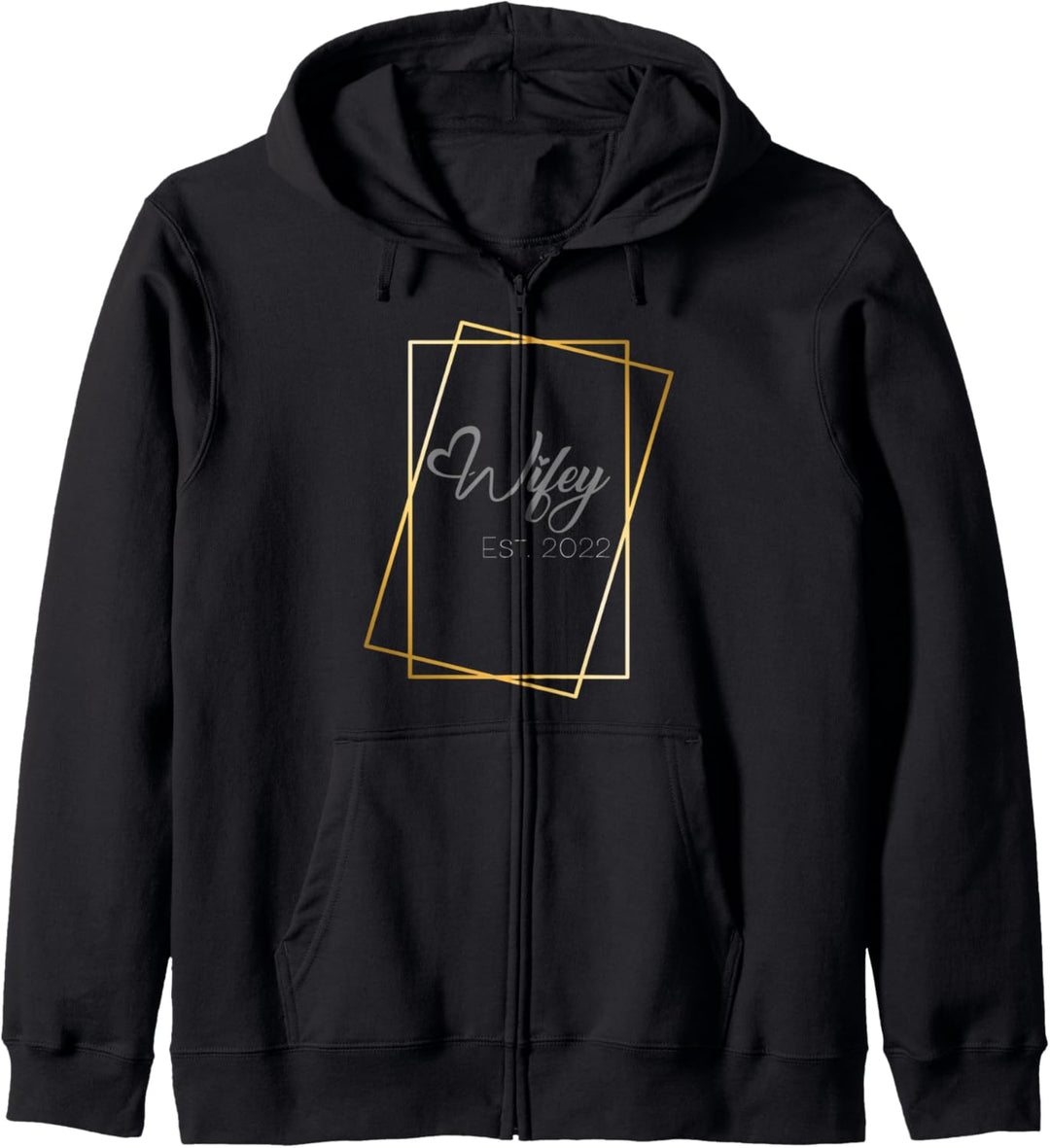 Wifey Est. 2022 Für Paare, Hochzeitstag, Flitterwochen Kapuzenjacke