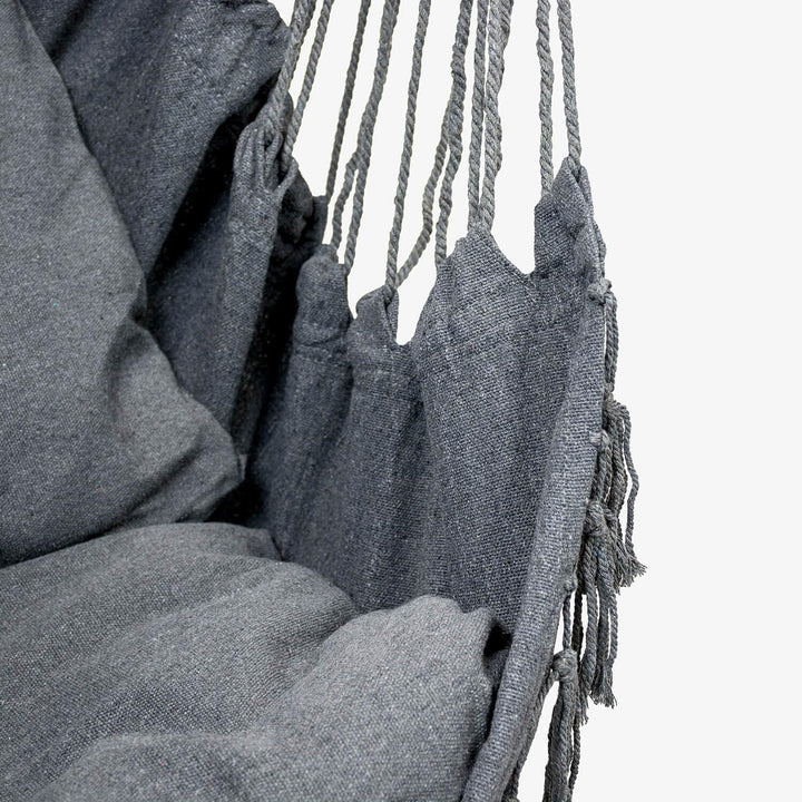 ZOLTA Hängesessel mit Kissen 130x95 cm - Indoor- und Outdoor Schlafzimmer, Camping und Garten - Häng