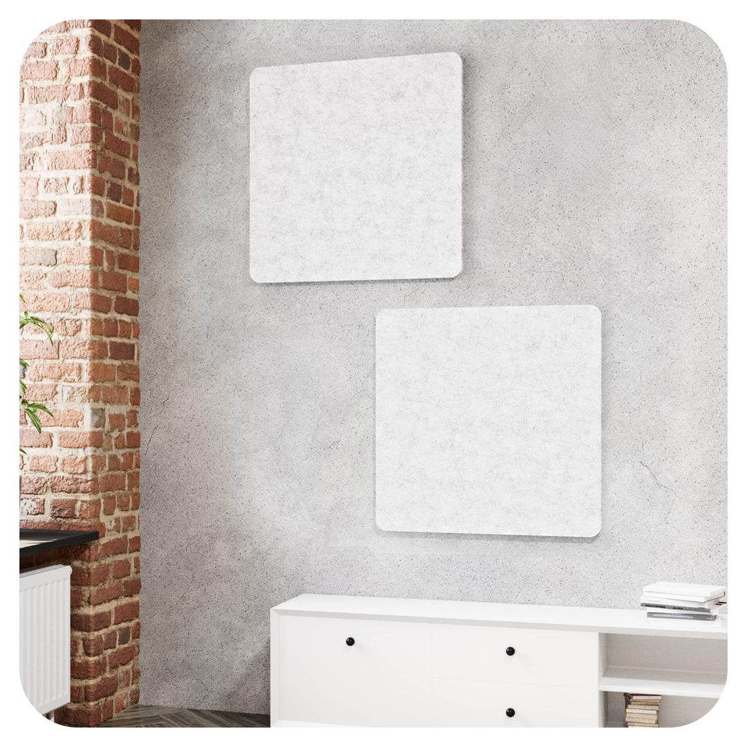 vilz 2X quadratisches Akustikelement für Wand &amp; Decke 55x55x1.8 cm - Schallabsorber modular erweiter