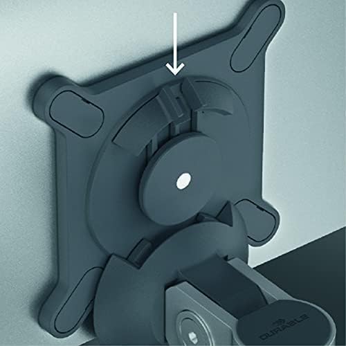 Durable Monitor Halterung 2 Monitore mit Tischklemme, für VESA Bildschirme 21-27", 360° drehbar, nei