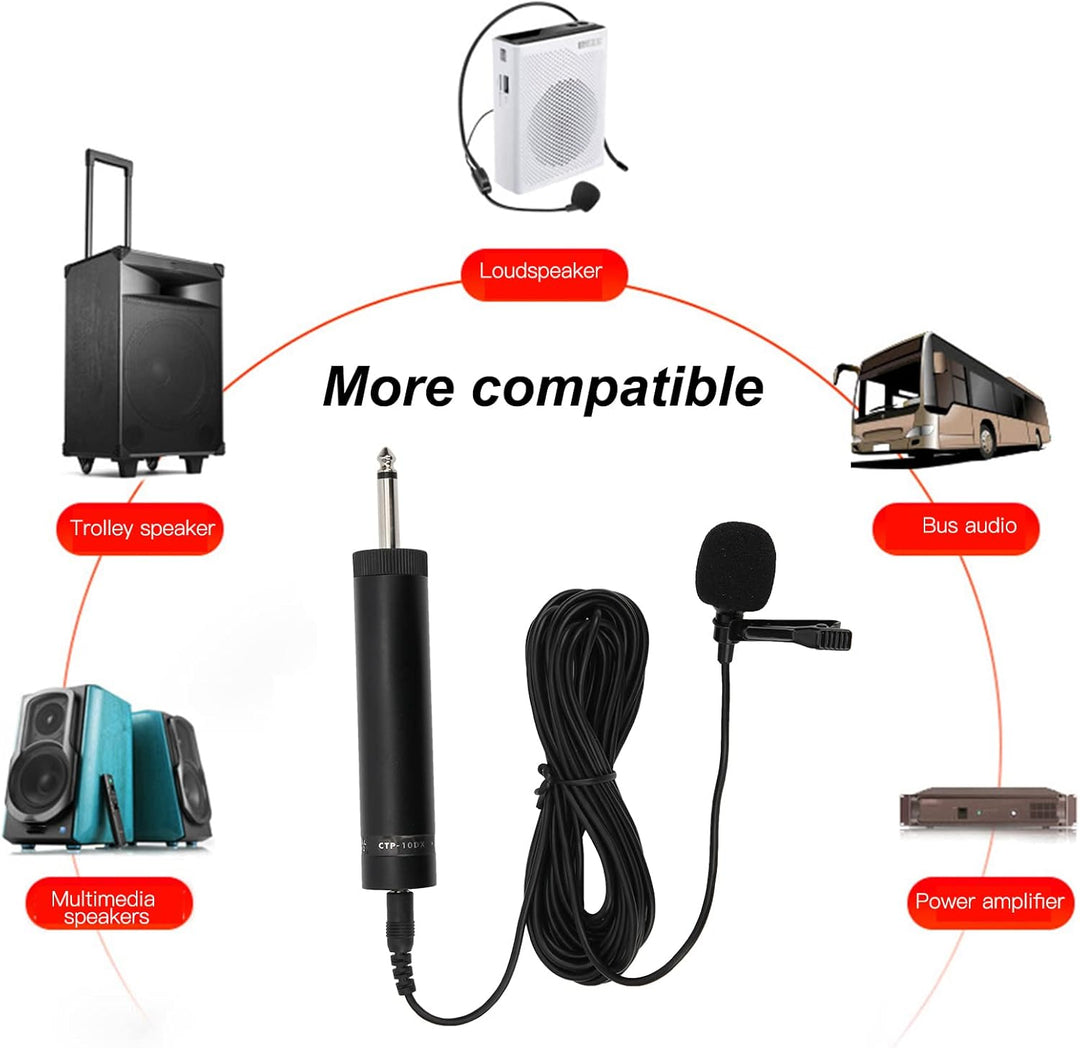 Lavalier-Mikrofon, Omnidirektional, Kabelgebunden, Saxophon-Ansteckmikrofon, Einfach Ansteckbar, Pro