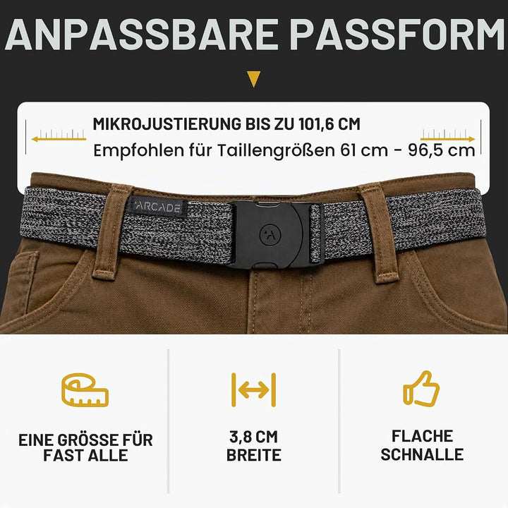 Arcade Unisex Abenteuer Gürtel Einheitsgrösse Heather Black, Einheitsgr&amp;