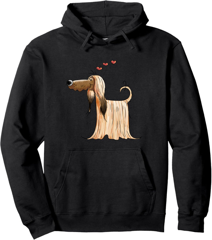 I Love My Afghanischer Windhund T-Shirt I Lustiges Geschenk Pullover Hoodie
