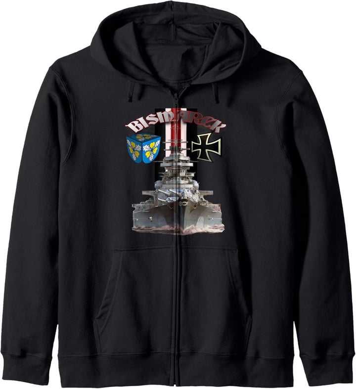 Deutsches Schlachtschiff „BISMARCK“ Kapuzenjacke