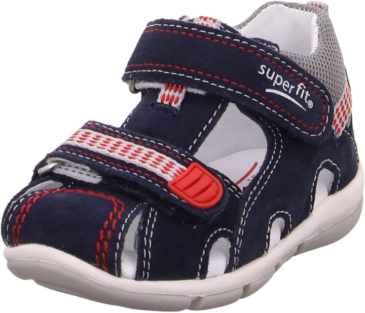 Superfit Baby-Jungen Freddy Sandalen, Ocean Kombi 8100, 18 EU