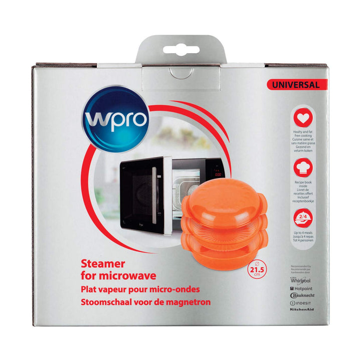 Whirlpool Zubehör/Dampfgarbehälter für die Mikrowelle (1,5 l, Weiss, Edelstahl)