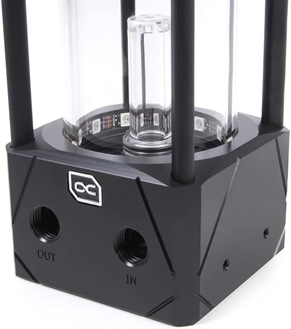 Alphacool 15382 Eisbecher Aurora D5 Acetal/Glas - 150mm Ausgleichsbehälter AGB Wasserkühlung