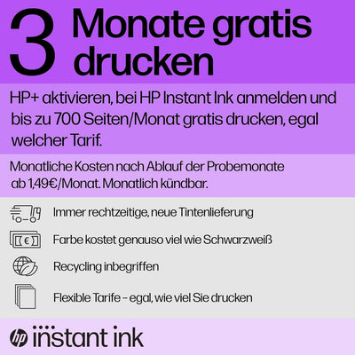 HP ENVY 6020e Multifunktionsdrucker, 6 Monate gratis drucken mit HP Instant Ink inklusive, HP+, Druc