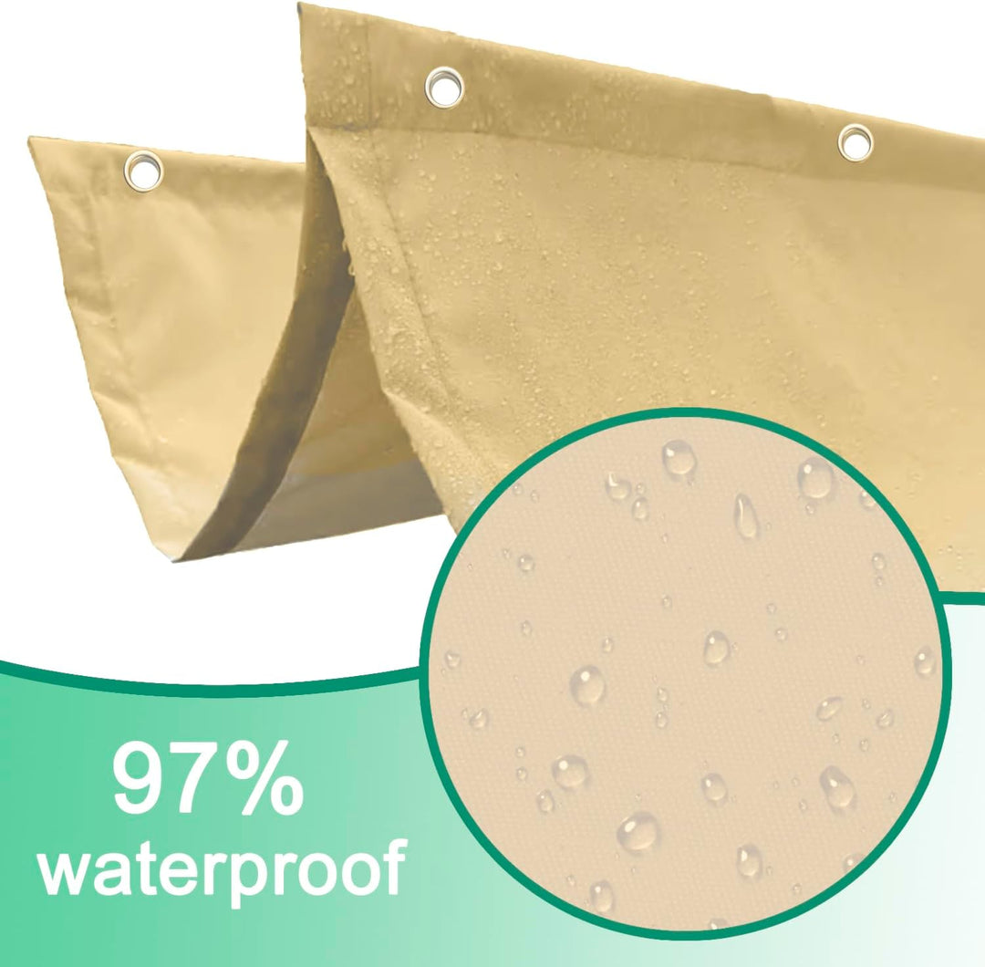 Einziehbar Welle Sonnensegel 100x250cm(BxL) Verstellbar Schattenabdeckung Sonnenschutz Wasserdicht O