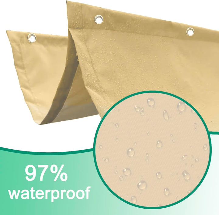 Einziehbar Welle Sonnensegel 100x250cm(BxL) Verstellbar Schattenabdeckung Sonnenschutz Wasserdicht O