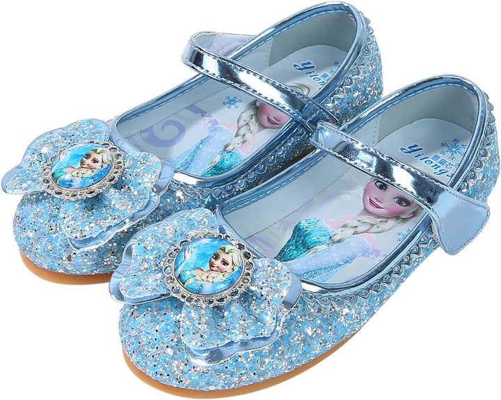 FStory&Winyee Mädchen Prinzessin Schuhe Kinder ELSA Sandalen Partei Glitzer Kristall Schuhe Mädchen