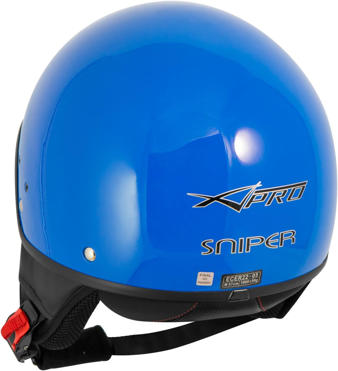 A-Pro Motorradhelm Motorrad Roller Jet Helm Innensonnenblende Viser Blau XS 53-54 cm ( XS) Blau, 53-
