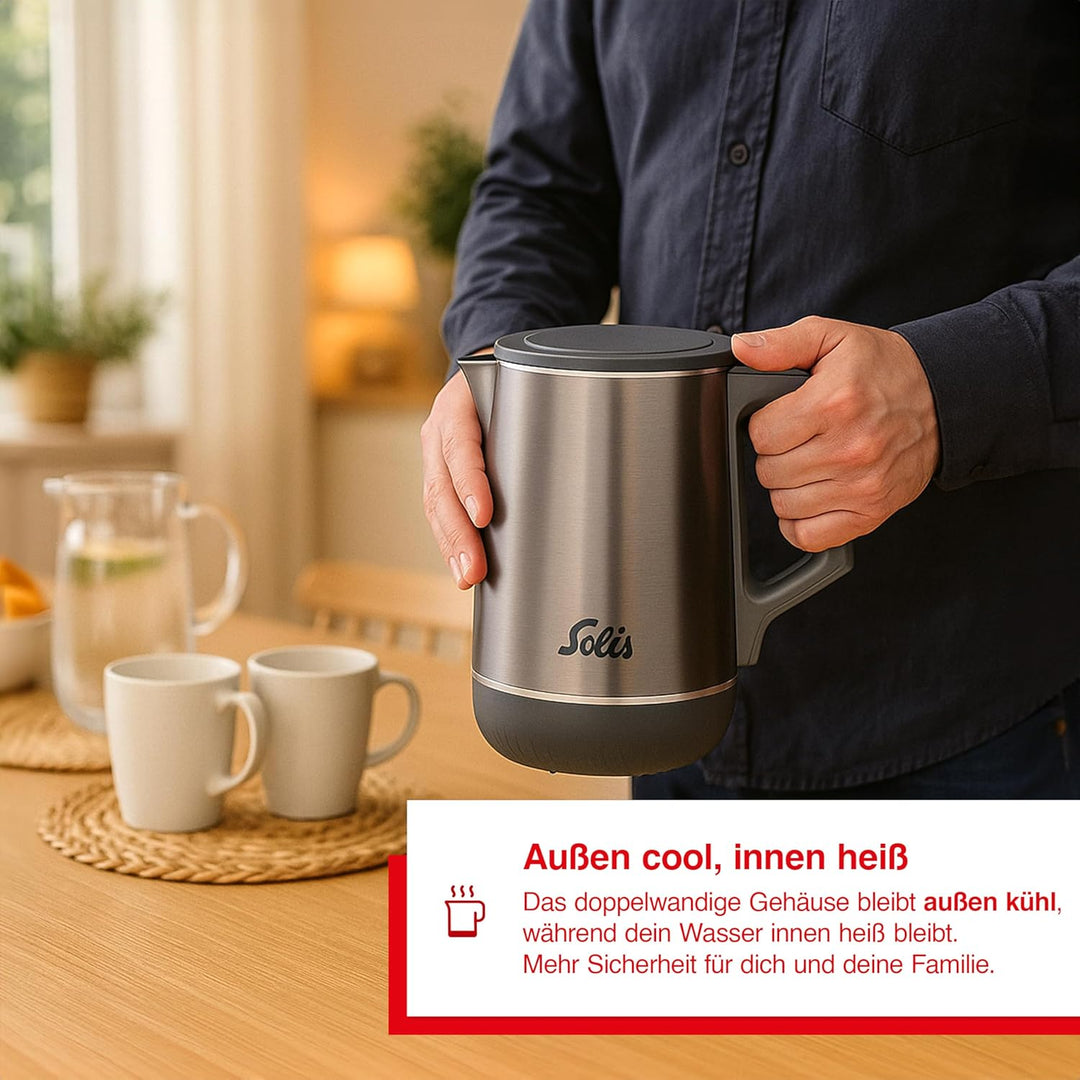 Solis Eco Boil Wasserkocher (Typ 5520) – leise & schnell für entspannte Genussmomente, bis zu 25% ef