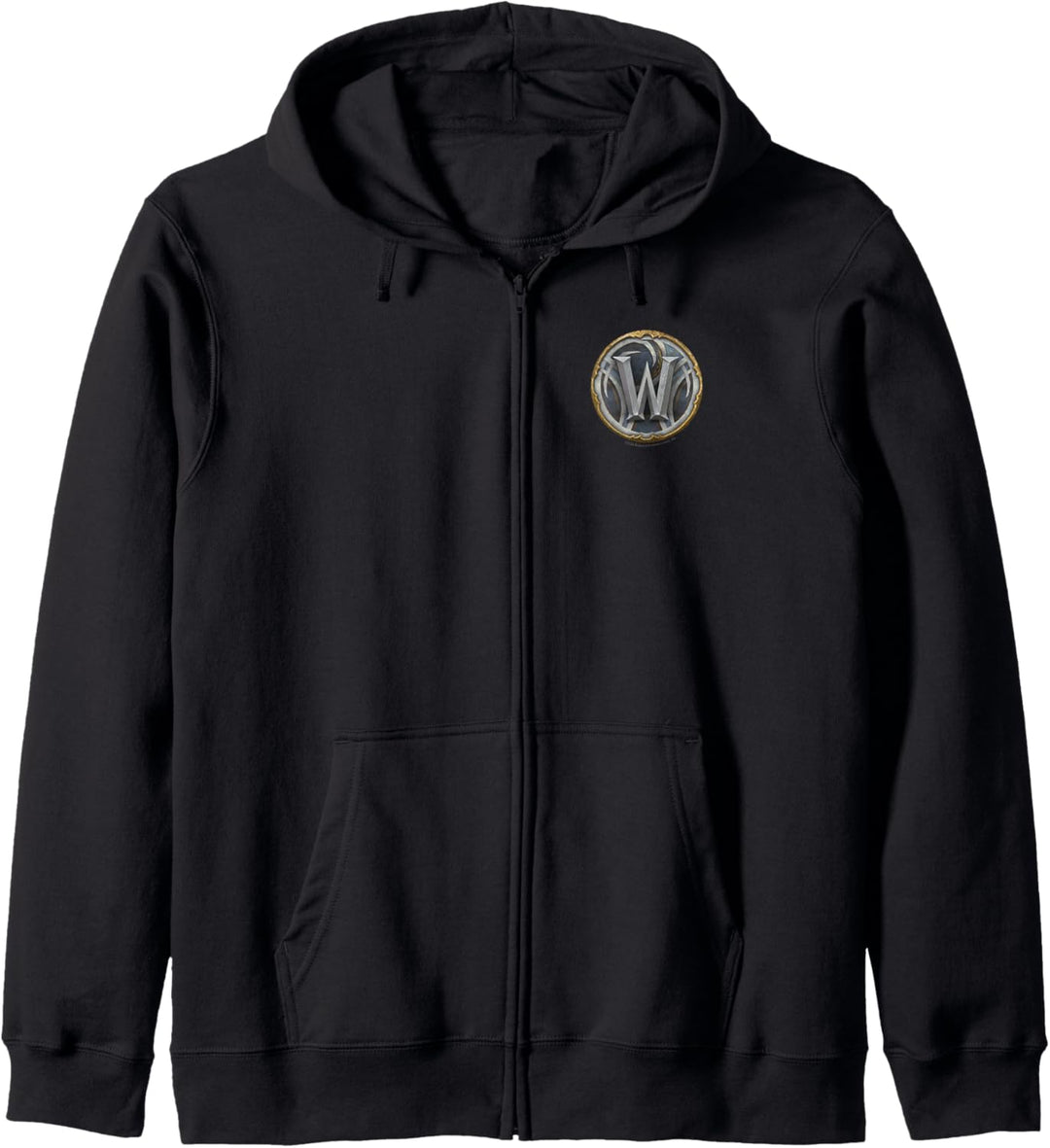 World of Warcraft Small Chest Pocket Stylized W Logo Kapuzenjacke