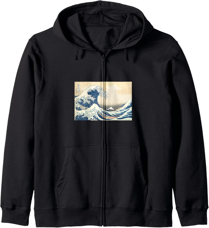 Katsushika Hokusai - Grosse Welle vor Kanagawa Kapuzenjacke