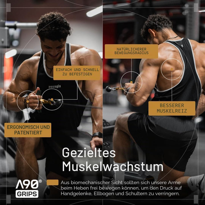 Angles90 Suspension- und Kabeltrainer-Set – Ganzkörper-Trainingsgerät für das Heim-Fitnessstudio mit