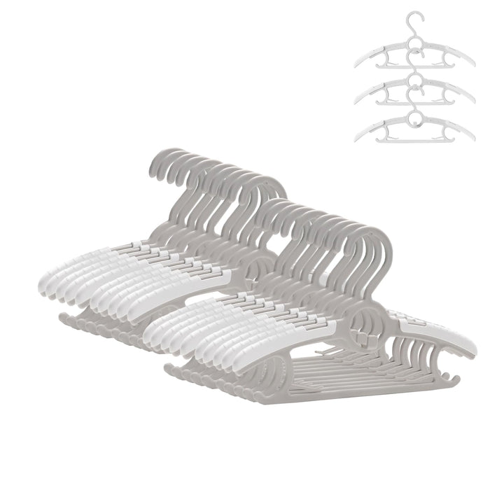 ManGotree Baby Kleiderbügel für Kinderzimmer Kleiderschrank, 28cm-36.8cm Einstellbare Anti-Rutsch-Ki