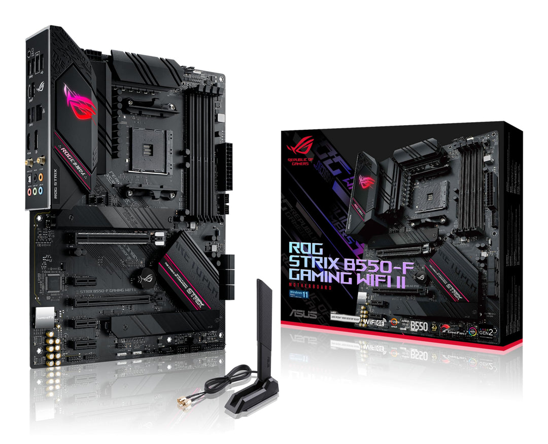 ROG Strix B550-F Gaming WI-FI II Mainboard Sockel AMD AM4 (AMD B550, ATX, PCIe 4.0, WiFi 6E, SATA 6G