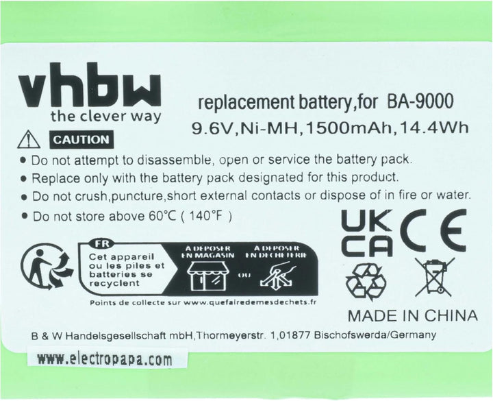vhbw Akku kompatibel mit Brother PT PT-9500, PT-9500pc, PT-9600 Drucker Kopierer Scanner Etiketten-D