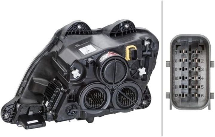 HELLA 1LX 010 116-801 FF/Halogen/LED-Hauptscheinwerfer - rechts, Rechts