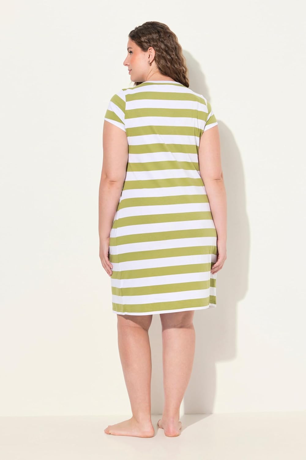 Ulla Popken Umstandsmode Damen grosse Grössen Übergrössen Plus Size Bellieva Kleid, Jersey, Halbarm,