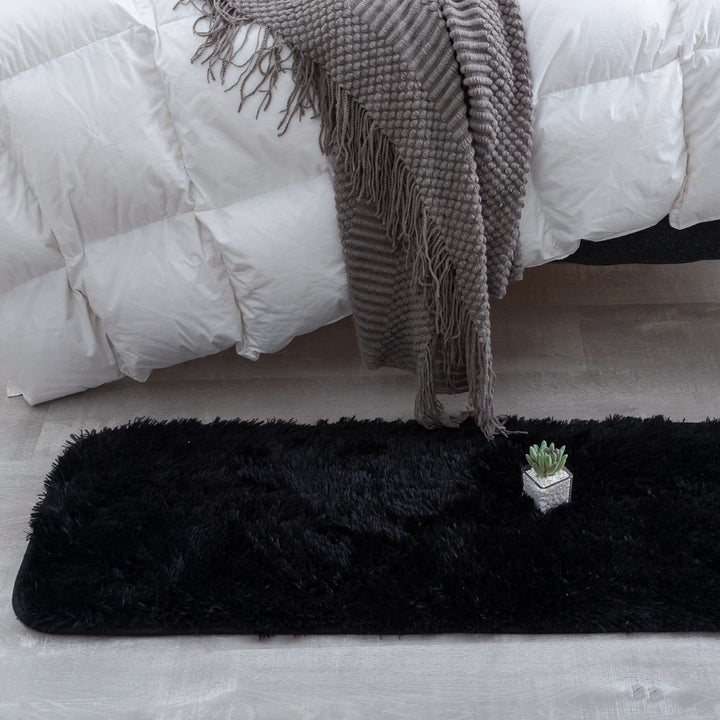 CHOSHOME Teppich Wohnzimmer Moderner Flauschiger Teppiche, Anti-Rutsch Unterseite Waschbarer Teppich