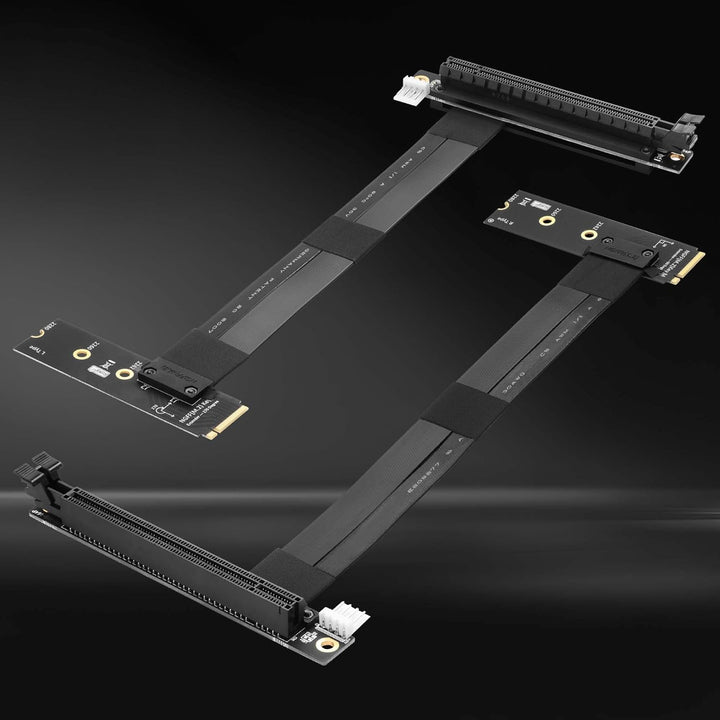 CERRXIAN M.2 NGFF auf PCI-e 16x Grafik-Riser-Karte, 90 Grad links M.2 NGFF-Schlüssel auf PCI-Express