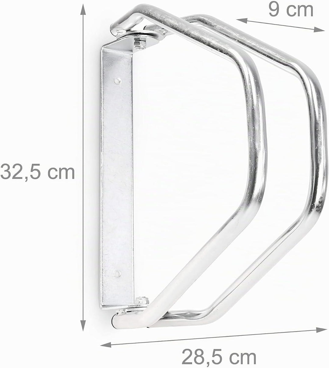 Relaxdays 4 x Fahrradständer im Set, Wandparker als Einzelständer, zur Wandmontage, verstellbar, HBT