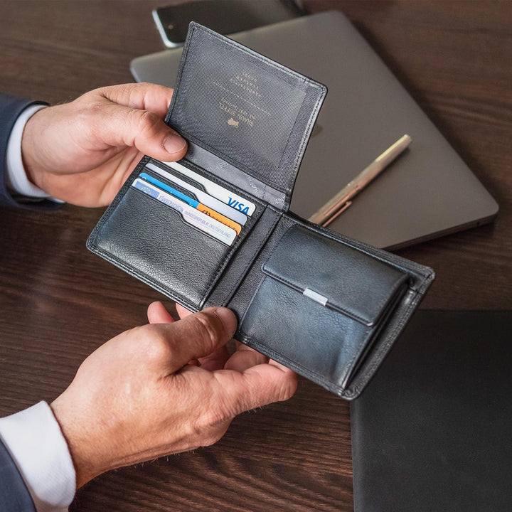 BRAUN BÜFFEL Herren Geldbörse aus echtem Leder Golf 2.0 - Portemonnaie für Männer - 8 Kartenfächer -