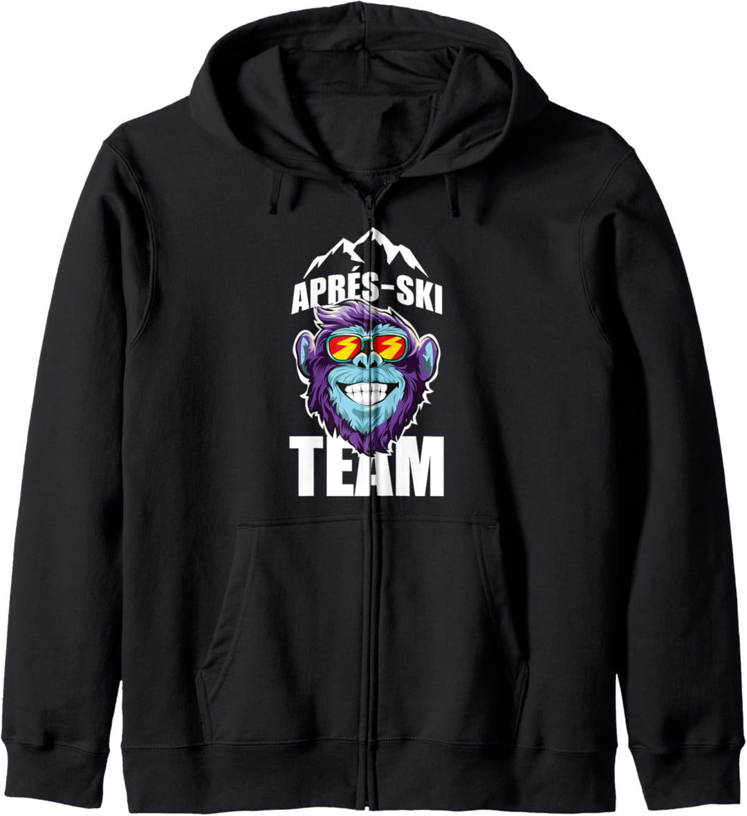 Apres Ski Team Party Affe Motto Spruch Lustig - Geschenk Kapuzenjacke