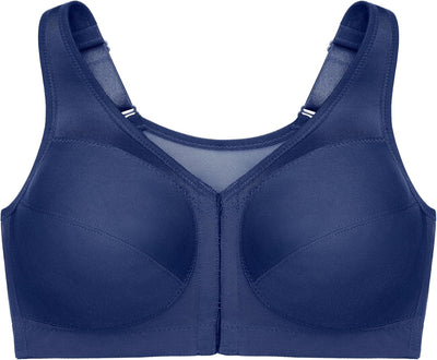 Glamorise Damen Full Coverage Bra 80B Blau, 80B Blau