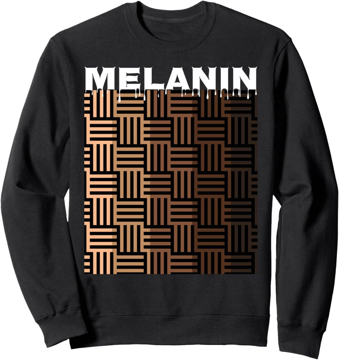 Oheneba: Melanin Drippin Black Pride Afro Girl Magic Queen Sweatshirt