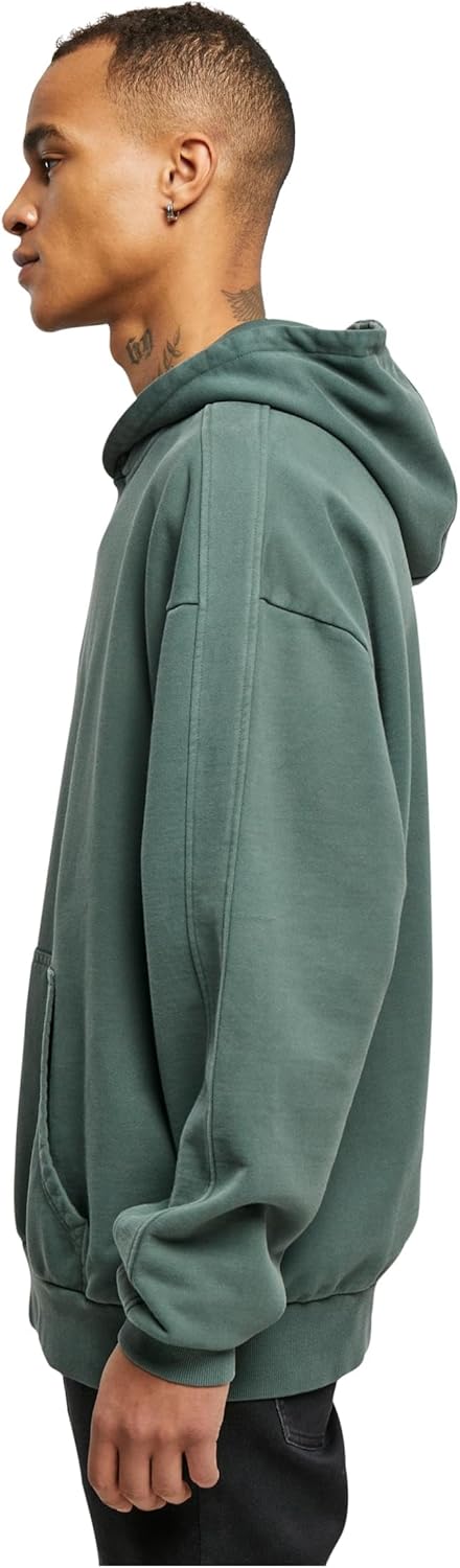 Urban Classics Herren Kapuzenpullover Heavy Terry Garment Dye Hoody, Männer Sweatshirt in Oversized