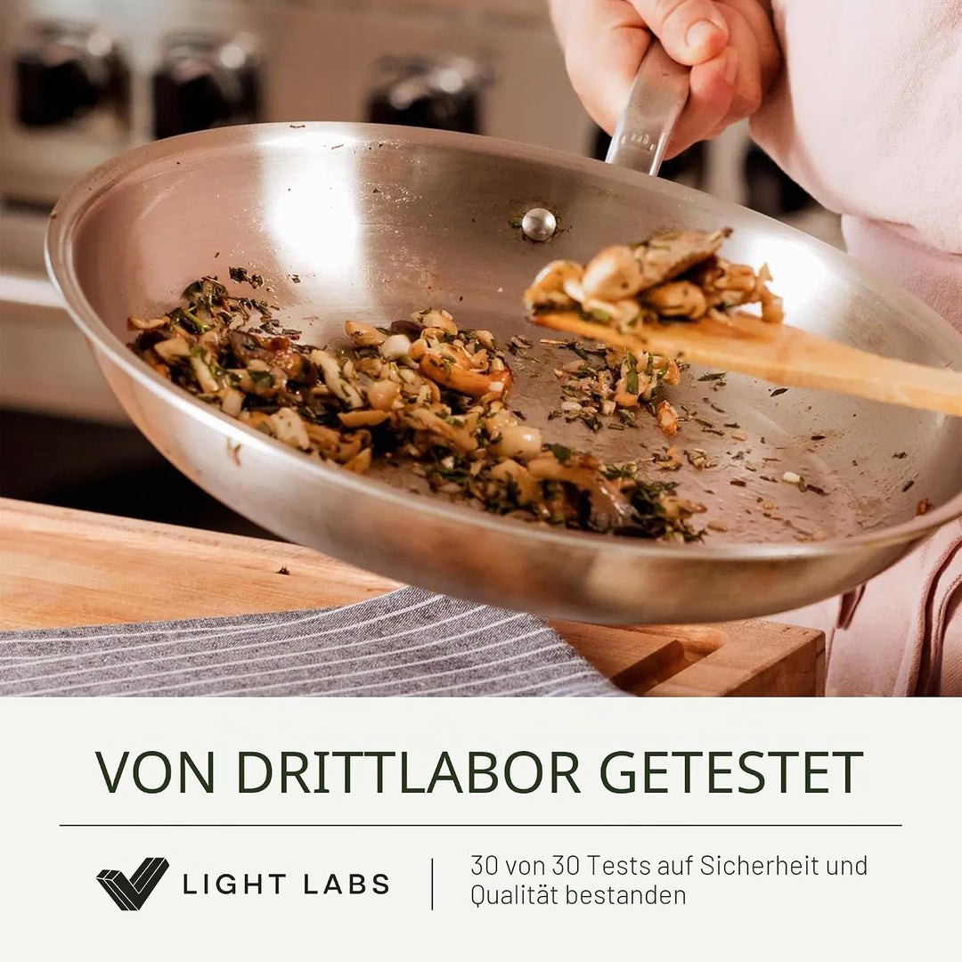 Made In Cookware – 20,3 cm Edelstahl-Bratpfanne – 5-lagige Edelstahlbeschichtung – Professionelles K