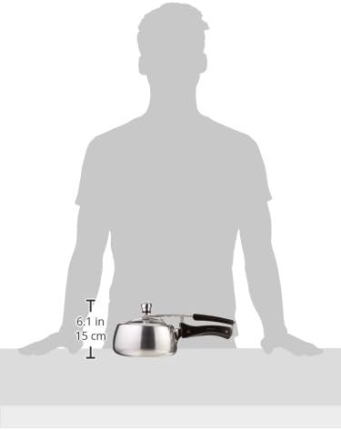 HAWKINS HC15 Contura Schnellkochtopf, 1,5 l, klein, Aluminium, 1.5 liters, Silber 1.5 litre, 1.5 lit