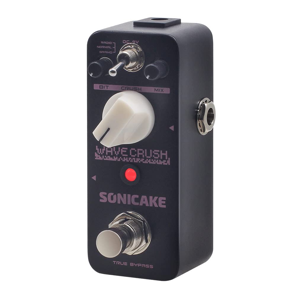 SONICAKE Bitcrusher Pedal Bitcrush Digital Sampling Rate Sample Reducer Gitarre Effektpedal Synth Sy