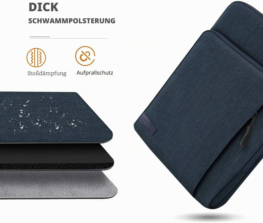 MoKo 12.9 Zoll Tablet Hülle Kompatibel mit iPad Pro 12.9 M2 2022-2018, Galaxy Tab S8+ 12.4", Surface