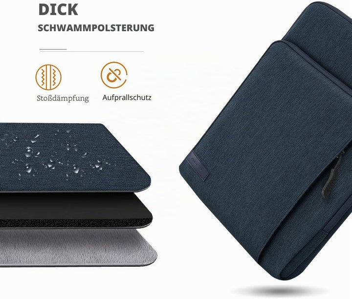 MoKo 12.9 Zoll Tablet Hülle Kompatibel mit iPad Pro 12.9 M2 2022-2018, Galaxy Tab S8+ 12.4", Surface