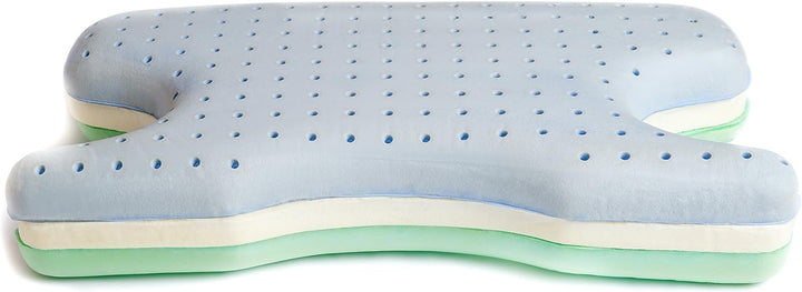 Best in Rest Memory Foam, Gedächtnisschaum, Memory Schaum, CPAP Kissen mit Grüntee-Duft (mittlere Fe