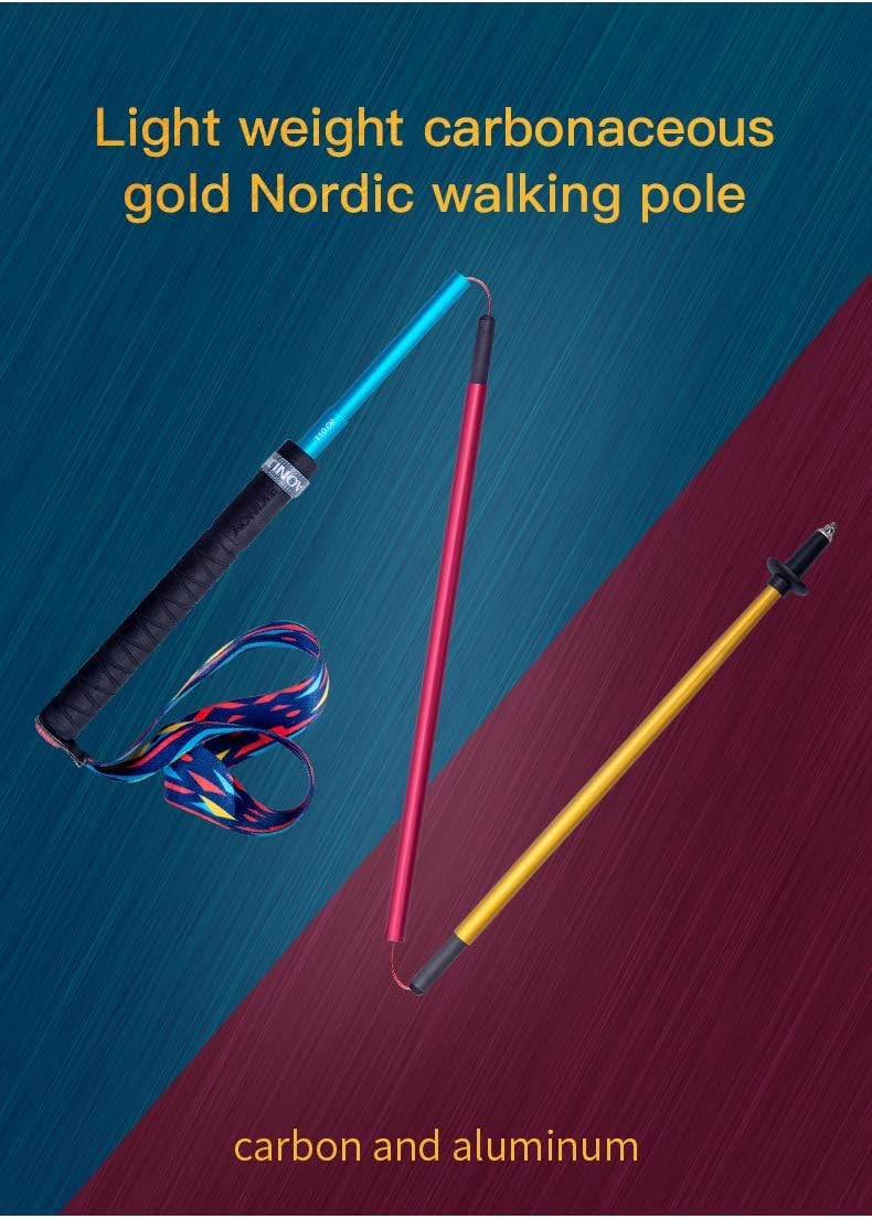 Klappbare Trekkingstöcke, leichte Wanderstöcke aus Aluminium, 110/120 cm verstellbar, Aonijie, Ultra