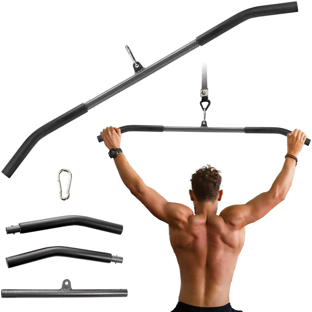Mezchi LAT Pull Down Aufsätze, 99 cm Latzugstange mit rutschfestem Griff, Lat-Stange Kabelmaschinena