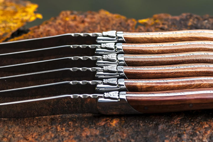 Laguiole Style de Vie Steakmesser Luxury Line, 6-teilig, Rosenholz