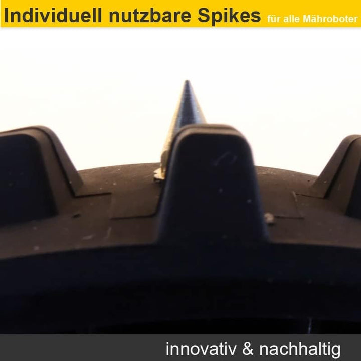 HRobotic Accessoires Edelstahl Spikes (40 Stück inkl. Montage-Werkzeug) für alle Wolf Loopo Rasenmäh